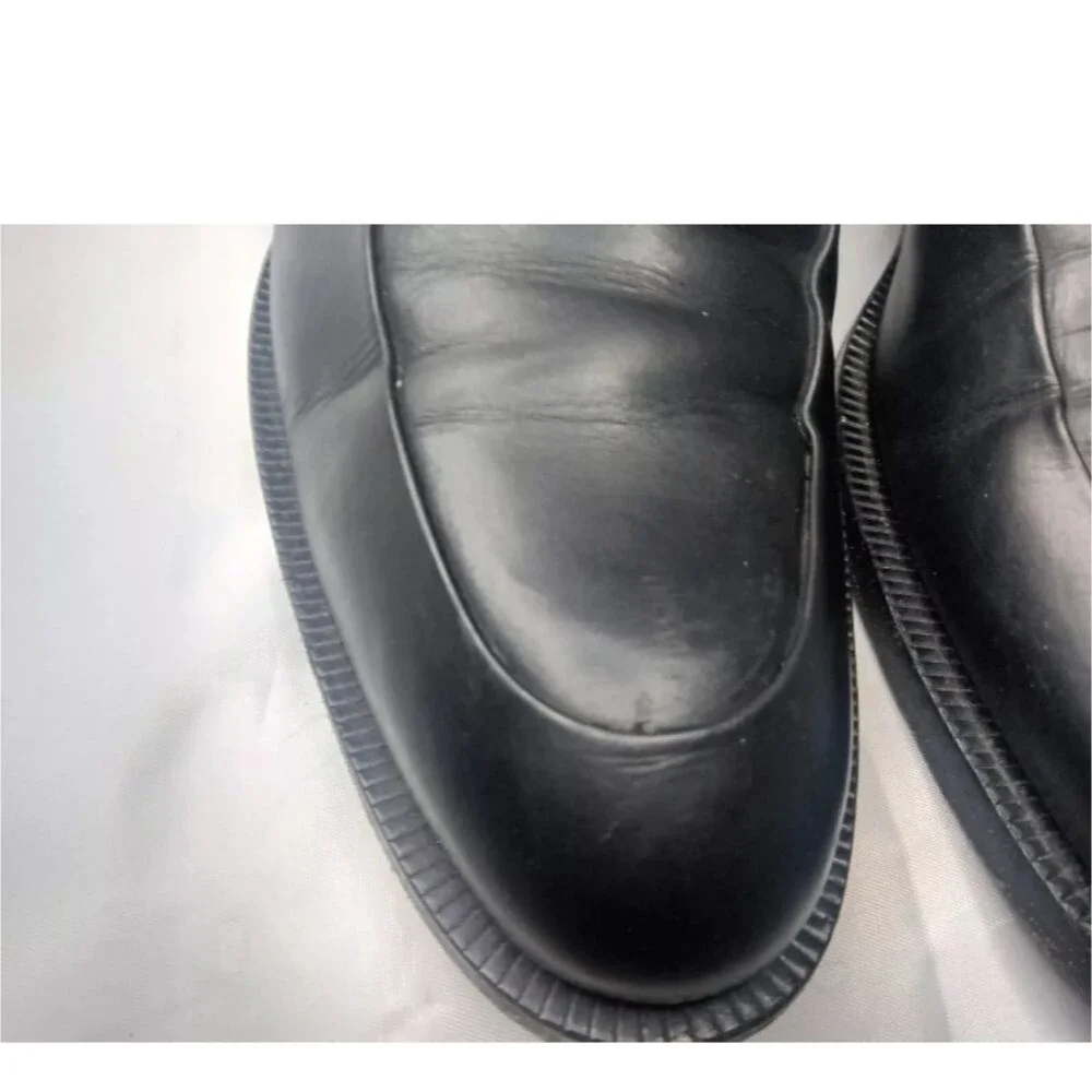 GUCCI Black Leather Horsebit Loafers Men's Shoes Size 8.5 D